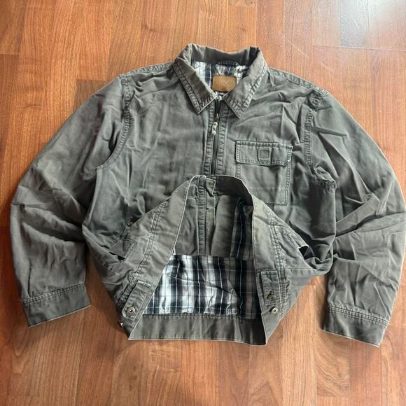 Y2K Olive Cherokee Zip Up Jacket - Picture 6 of 7